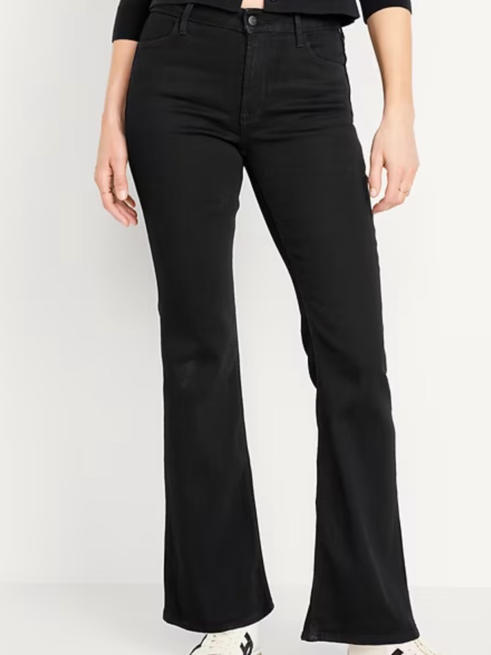 Old Navy Black High-Rise Wow Flare TALL Jeans